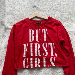 Bershka crop top in size US S